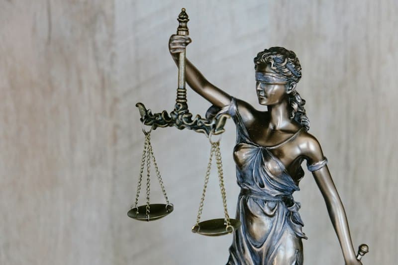 Scales of justice representing dispute resolution and commercial arbitration